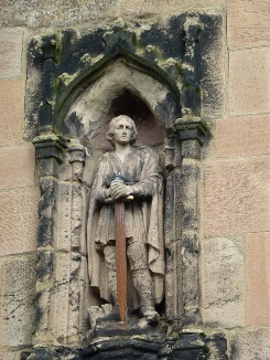 Statue in Repton.