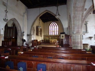 Interior of Hartington Church.