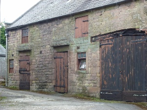 Old barns in Elton Village.