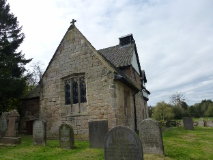 The tiny church at Darley Abbey.