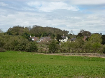 The fields near the church in Dale Abbey.