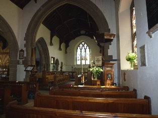 Interior of Holy Trinity Church. 