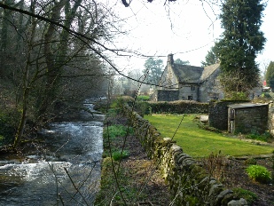 Stream in the village of Alport.