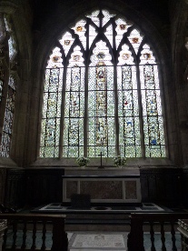 The altar in Norbury Church. 