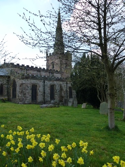 The church at Bonsall in springtime.